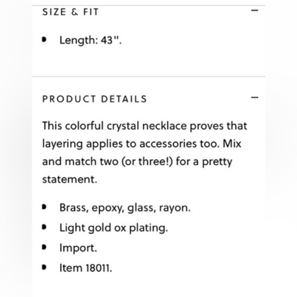 J. Crew  crystal necklace - Picture 7 of 16